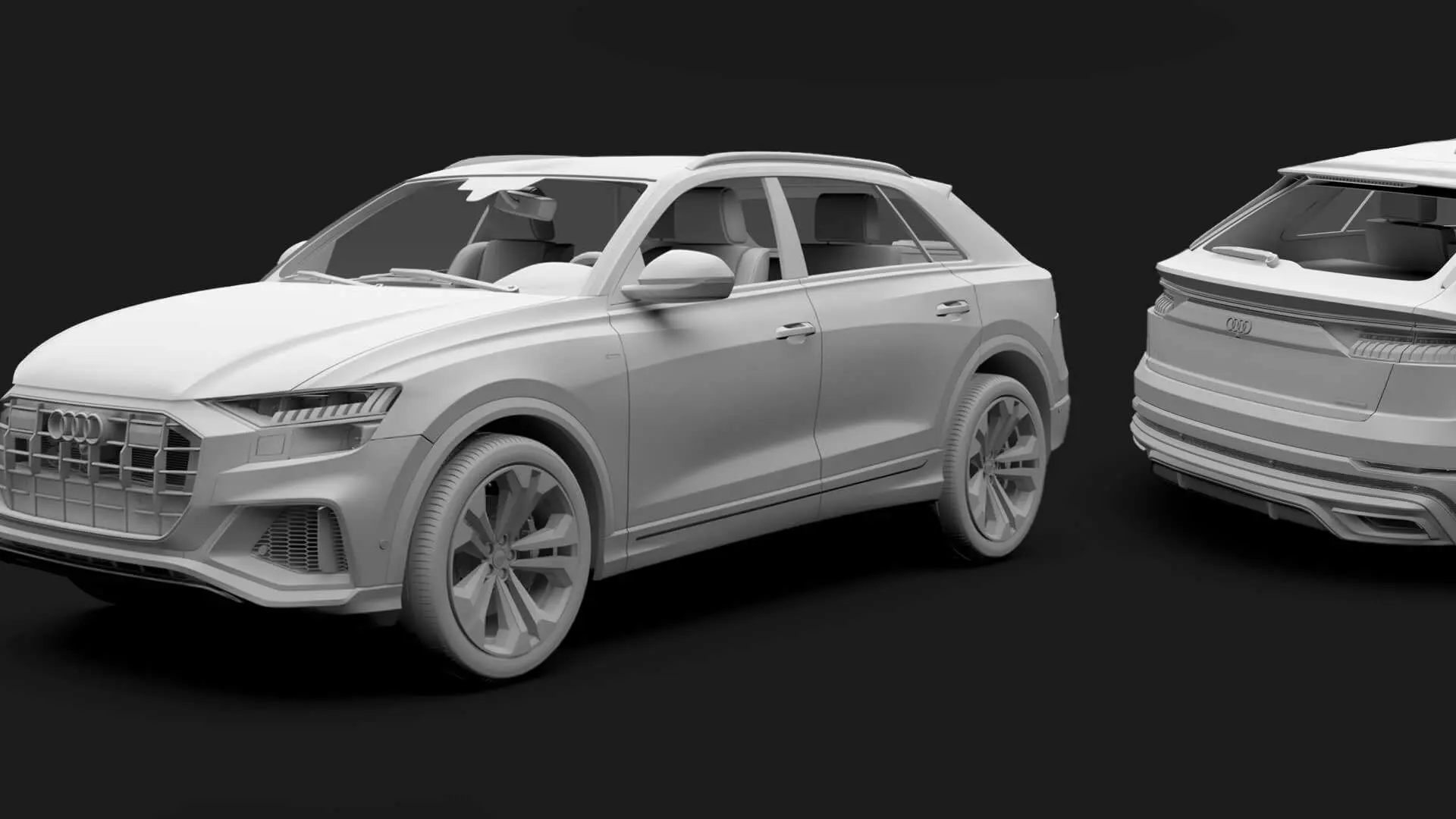 Rendu 3d de la voiture